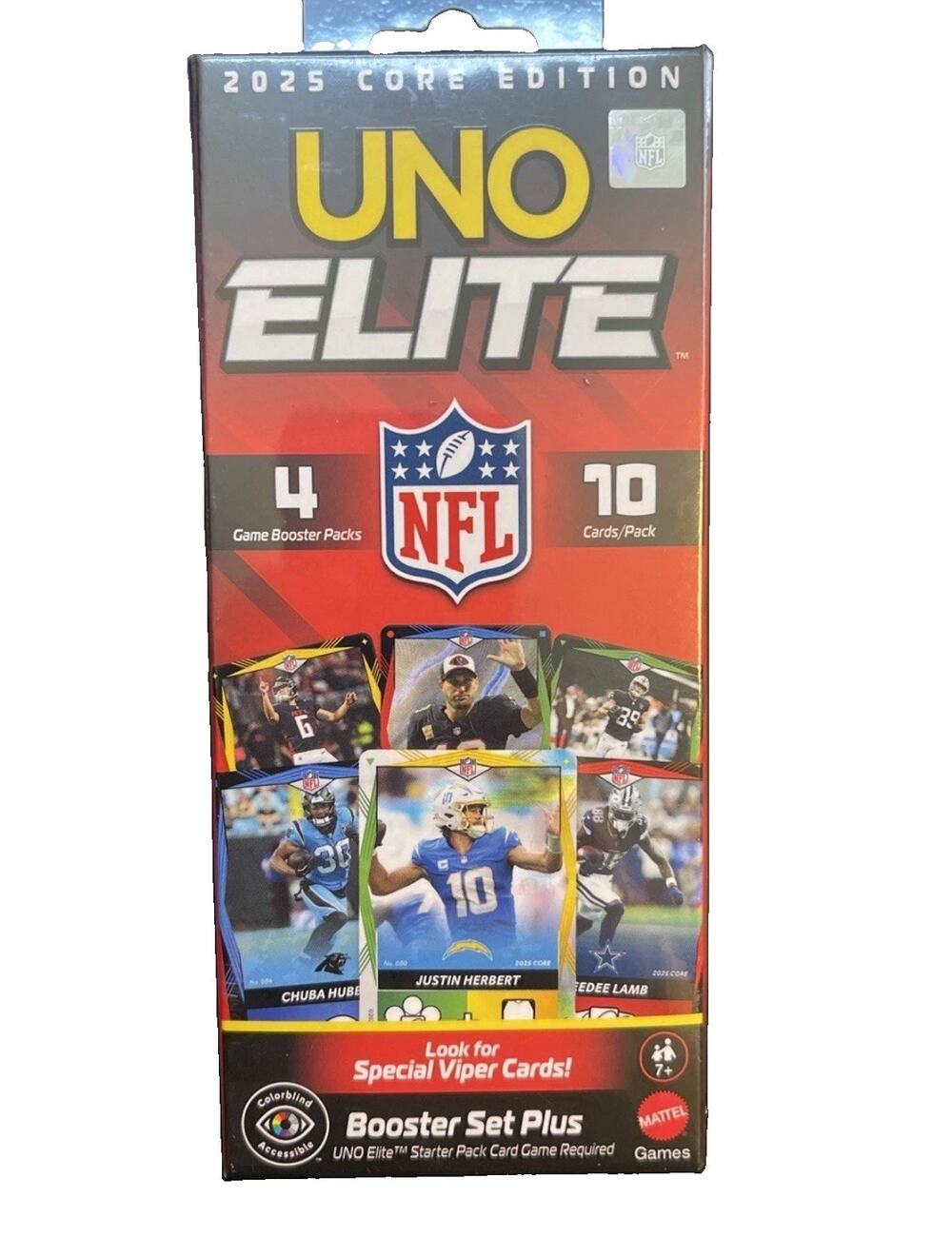 UNO Elite NFL Draft Pack Plus Card Game SEALED